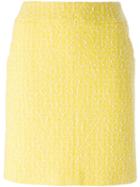 Chanel Vintage Bouclé Knit Skirt, Women's, Size: 38, Yellow/orange