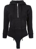Unravel Project Terry Zip Hoodie Body - Black