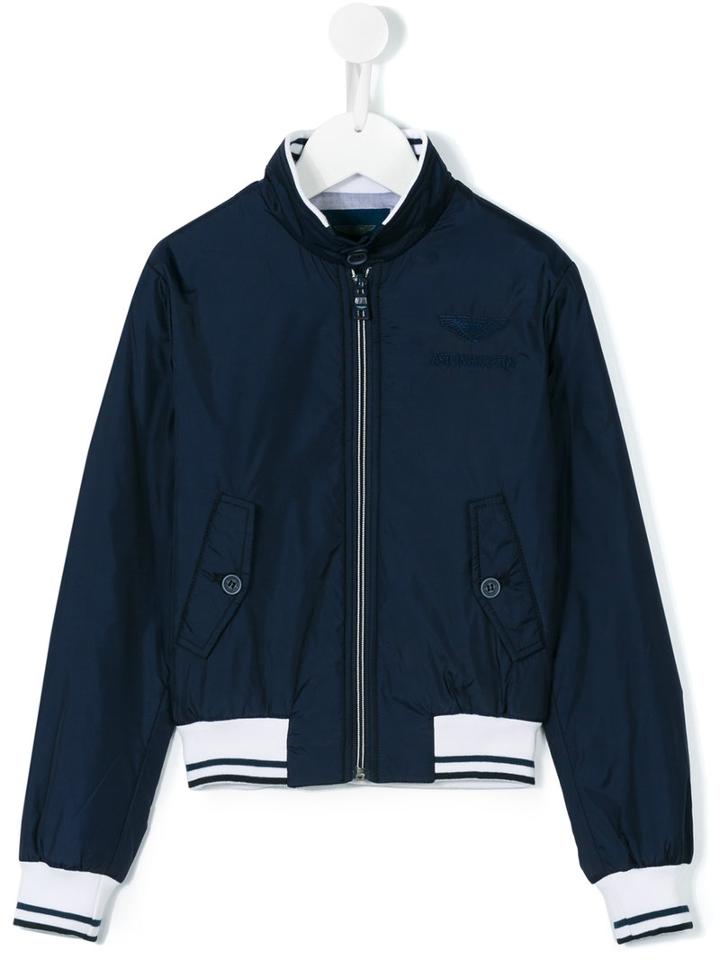 Aston Martin Kids - Zip-up Jacket - Kids - Cotton/polyamide/spandex/elastane - 5 Yrs, Blue