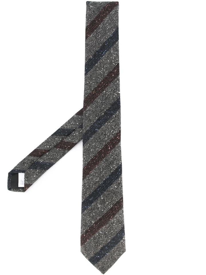 Cerruti 1881 Diagonal Stripe Tie - Grey