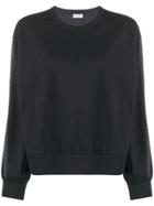 Brunello Cucinelli Embellished Striped Sweatshirt - Grey
