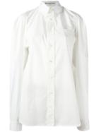 Balenciaga Oversized Plain Shirt, Women's, Size: 40, White, Cotton