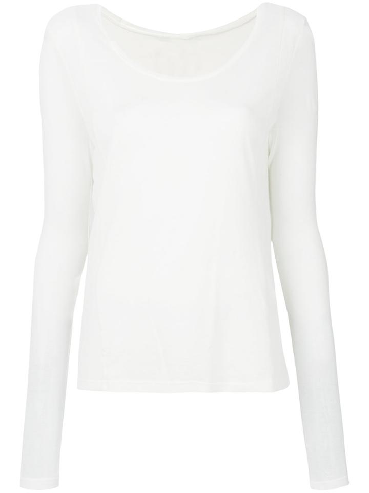 Kristensen Du Nord Scoop Neck Sweater - White