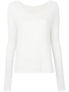 Kristensen Du Nord Scoop Neck Sweater - White