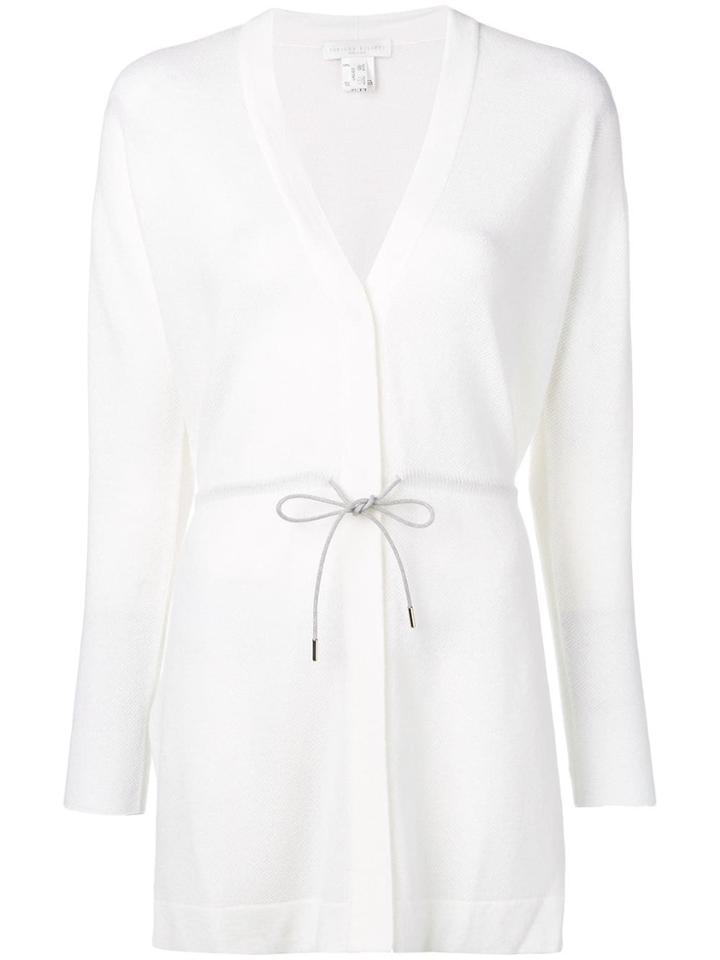Fabiana Filippi Drawstring Tie Cardigan - White