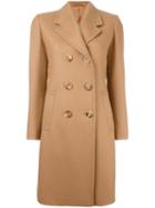 Neil Barrett Double Breasted Coat, Women's, Size: 40, Nude/neutrals, Virgin Wool/polyamide/viscose/polyester