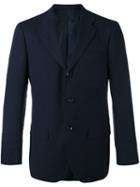 Kiton Slim-fitting Blazer, Men's, Size: 52, Blue, Wool/cupro
