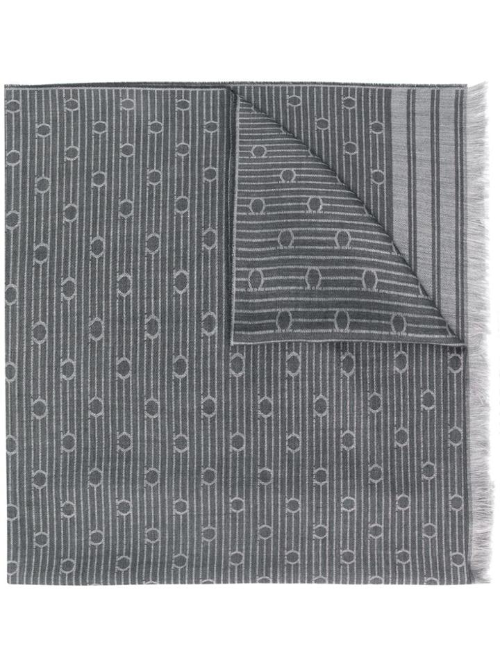 Salvatore Ferragamo Gancio Scarf - Grey