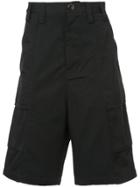 Song For The Mute Wide Leg Bermuda Shorts - Black