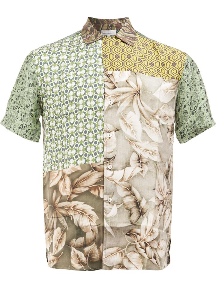 Pierre-louis Mascia Patchwork Shirt - Green