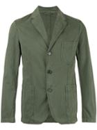 Aspesi - Three Button Blazer - Men - Cotton - Xxl, Green, Cotton