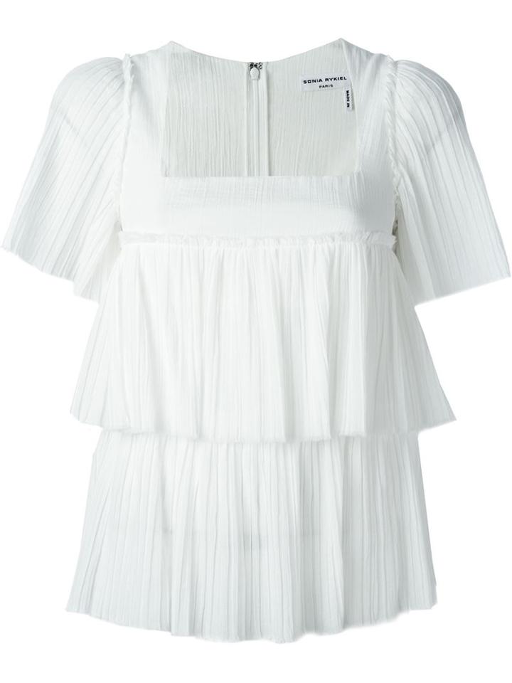 Sonia Rykiel Tiered Pleat Blouse