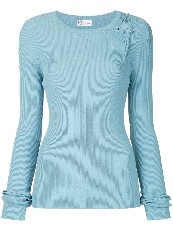 Red Valentino Bow Detail Jumper - Green