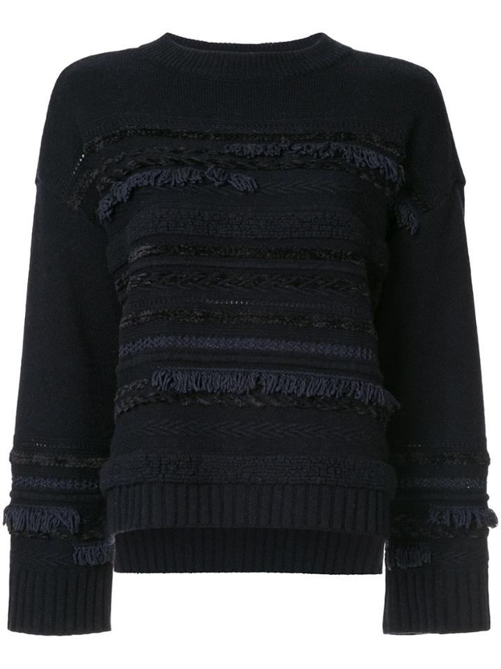 Coohem Tweed Knit Jumper - Blue