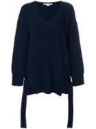 Stella Mccartney Oversized Ribbed Jumper - Blue