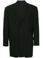 Comme Des Garçons Vintage Structured Shoulder Blazer - Black