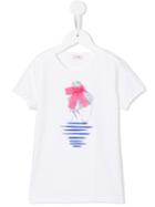 Il Gufo Girl Print T-shirt, Size: 6 Yrs, White