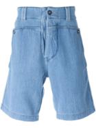 Bleu De Paname Bermuda Shorts, Men's, Size: 33, Blue, Cotton