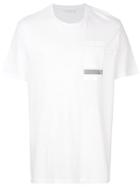 Neil Barrett Stripe Chest Print T-shirt - White