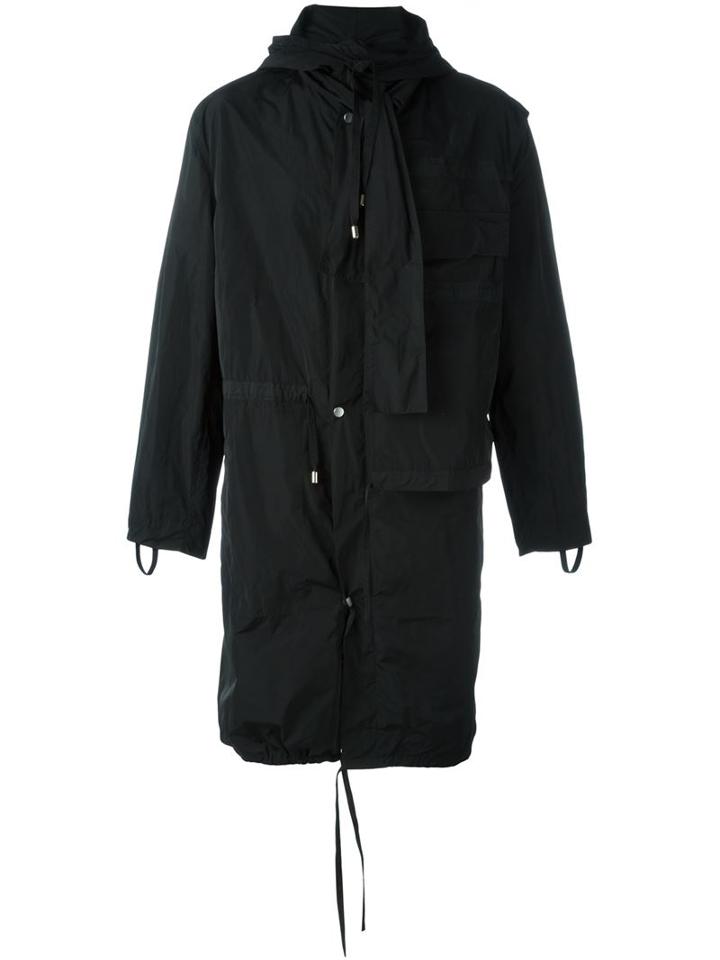Craig Green Hooded Parka, Men's, Size: Xxs, Black, Polyester