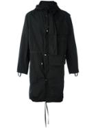 Craig Green Hooded Parka, Men's, Size: Xxs, Black, Polyester