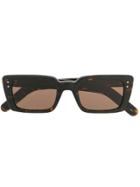 Gucci Eyewear Rectangular Sunglasses - Brown