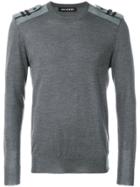 Newams Long Logo Patch Jumper - Black