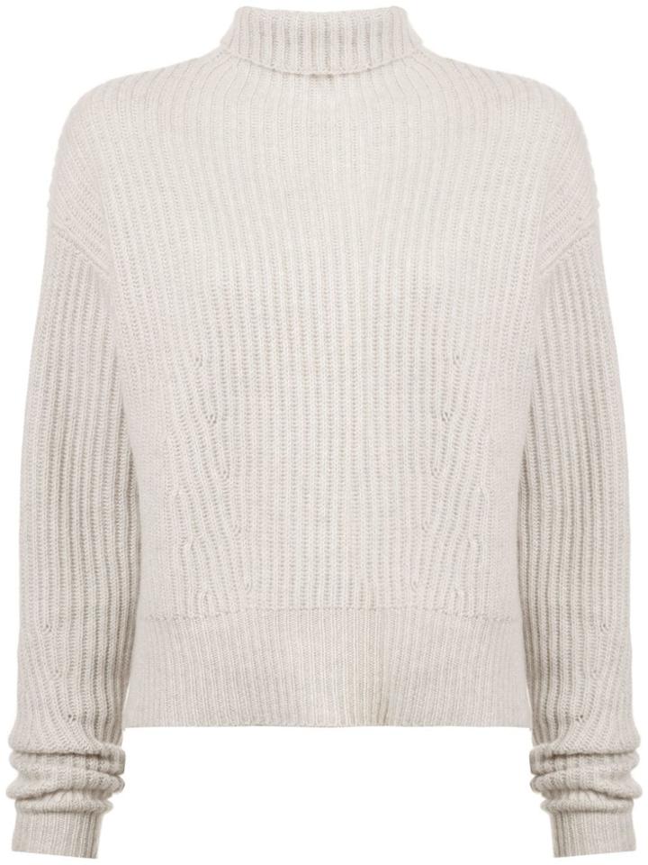 Le Kasha Turtle-neck Knitted Sweater - Nude & Neutrals