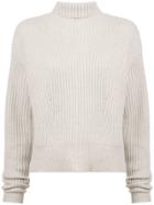 Le Kasha Turtle-neck Knitted Sweater - Nude & Neutrals