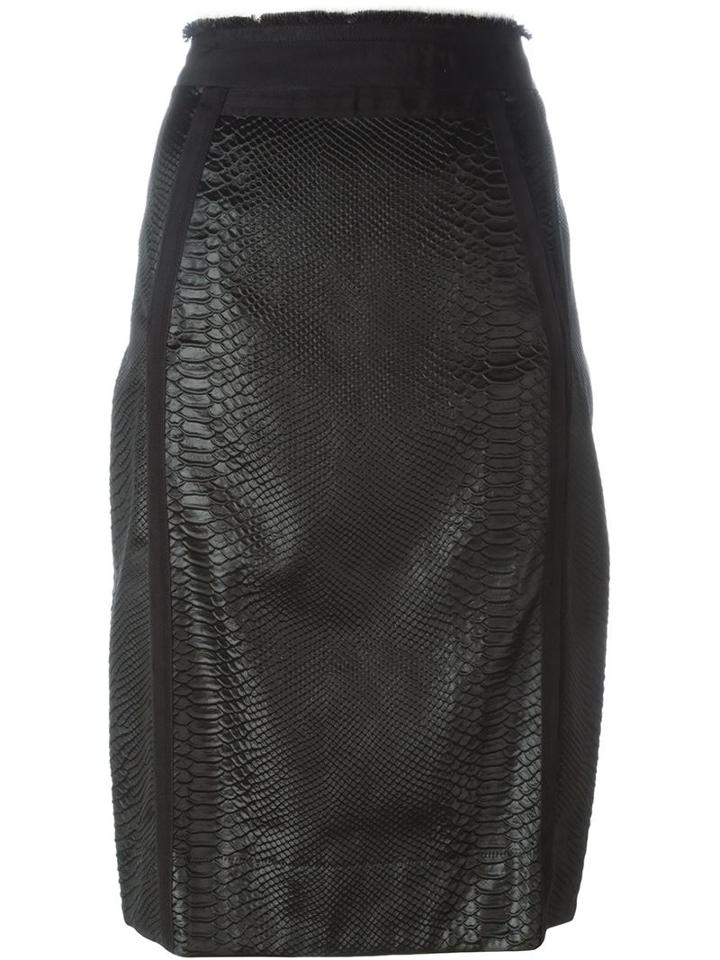 A.f.vandevorst 161 Sky Skirt, Women's, Size: 38, Black, Acetate/polyamide/spandex/elastane