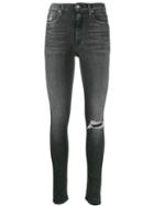Ck Calvin Klein Ripped Skinny Fit Jeans - Black