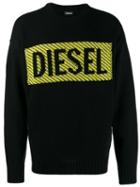 Diesel 3d Logo Print Jumper - Black
