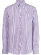Brunello Cucinelli Vichy Longsleeved Shirt - Purple
