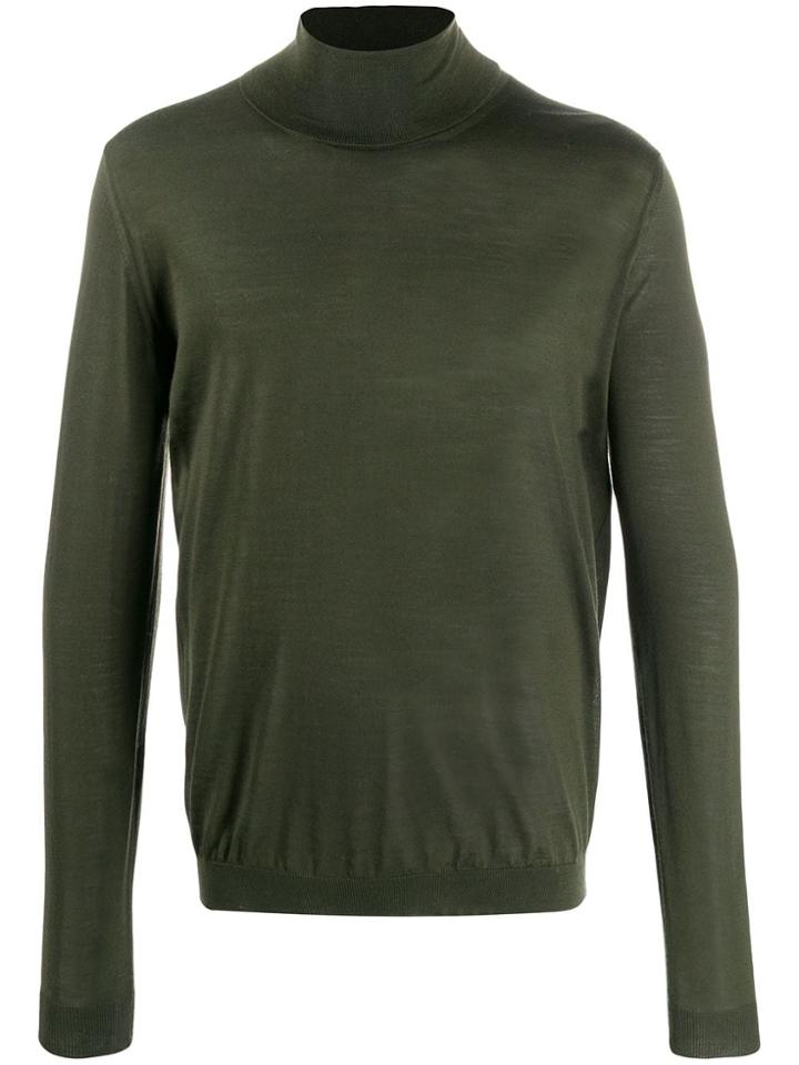 Roberto Collina Rollneck Knit Sweater - Green