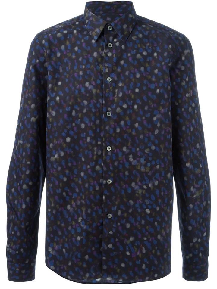 Ps Paul Smith Blurred Spot Print Shirt