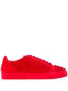 Philipp Plein Star Studded Sneakers - Red