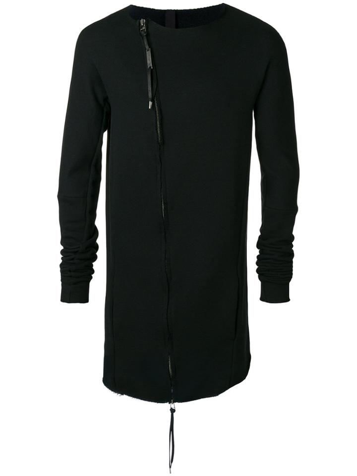 Army Of Me Zipped Fitted Sweater - Black