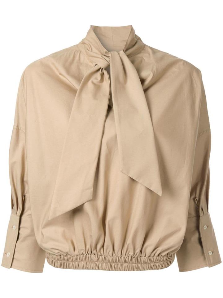 Jejia Tie-neck Shirt - Do Not Use - Beige