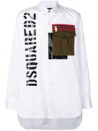 Dsquared2 Oversized Chest Pocket Shirt - White