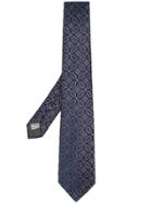 Canali Adjustable Paisley-print Tie - Blue