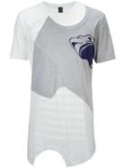 Mihara Yasuhiro Printed Cut Out T-shirt, Men's, Size: 50, Grey, Cotton