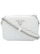 Prada Bevelled Camera Bag - White