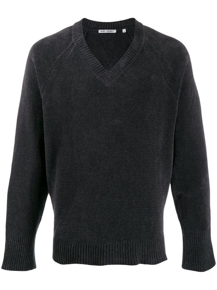 Our Legacy V-neck Sweater - Grey