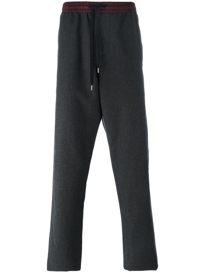 Andrea Pompilio Elasticated Waistband Sweatpants, Men's, Size: 50, Grey, Virgin Wool/cotton/polyester