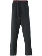 Andrea Pompilio Elasticated Waistband Sweatpants, Men's, Size: 50, Grey, Virgin Wool/cotton/polyester
