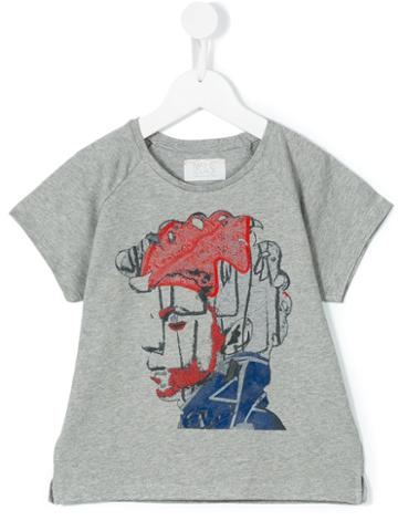 Max & Lola - Prince T-shirt - Kids - Cotton - 8 Yrs, Grey