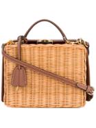 Mark Cross - Grace Box Rattan Bag - Women - Leather/rattan Fibres - One Size, Brown, Leather/rattan Fibres