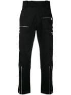 Christian Pellizzari Zipped Pockets Trousers - Black