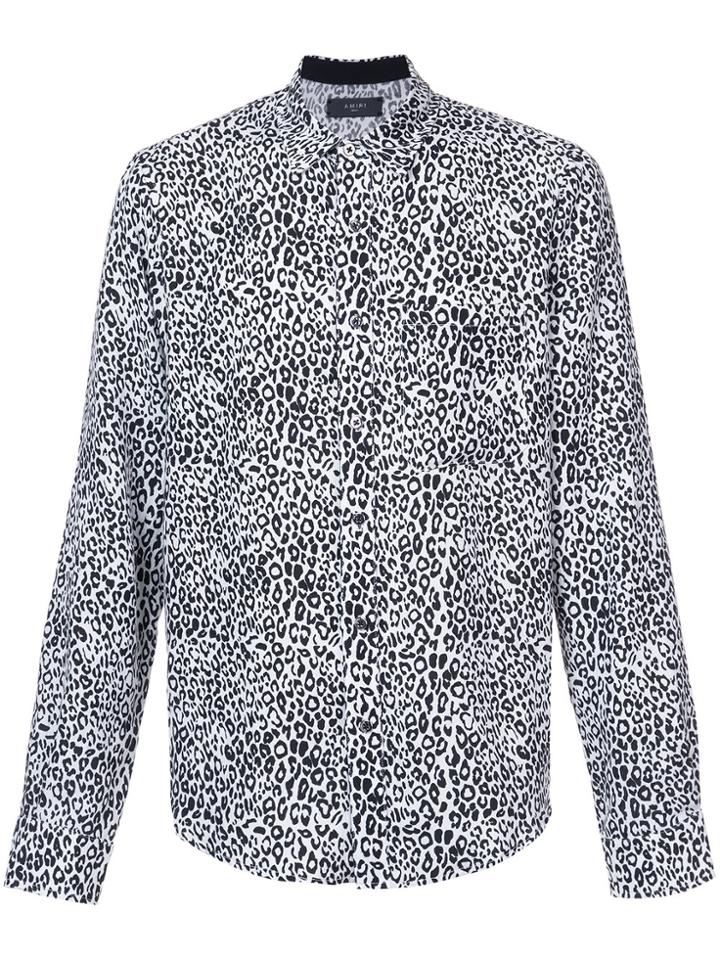 Amiri Leopard Print Shirt - White