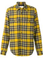 Aspesi Checked Flannel Shirt Jacket - Yellow